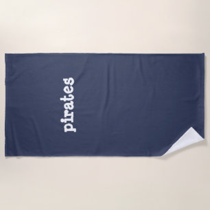 pirates beach towel