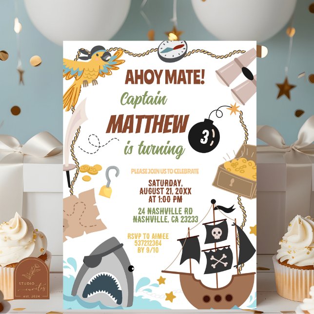 Pirates Birthday invitation (Creator Uploaded)