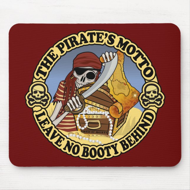 Pirate's Booty Mouse Mat (Front)