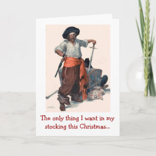 Pirate's Christmas Wish Holiday Card
