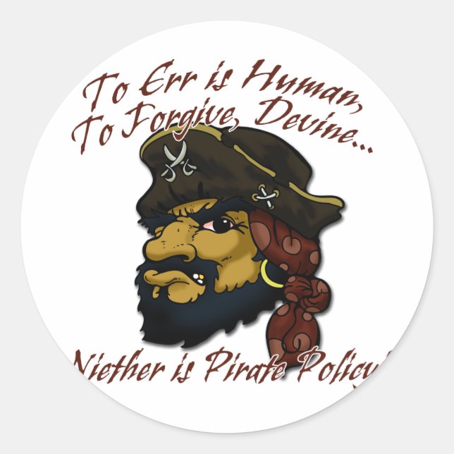 Pirates! Classic Round Sticker (Front)