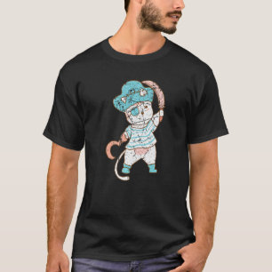 Pirates Costumes Cat Animal Wearing Pirate Men Wom T-Shirt