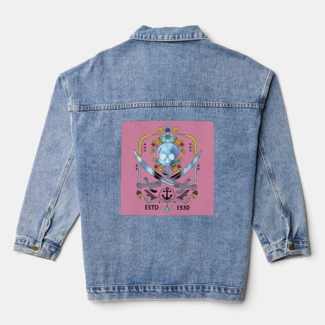 pirates denim jacket (Back)