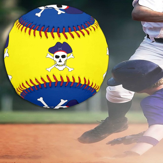 Pirates Flag & Captain Jack / Pirate sports Blue Baseball (Creator Uploaded)