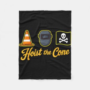 Pirates hoist the cone funny saying baseball for fleece blanket