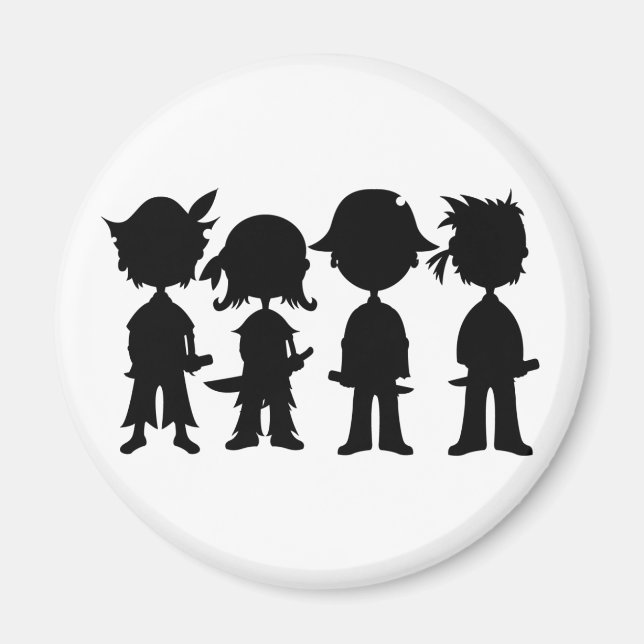 Pirates in Silhouette Magnet (Front)
