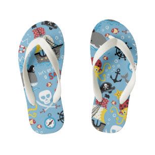 Pirates Kid's Flip Flops