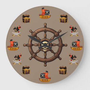 Pirates Large Clock