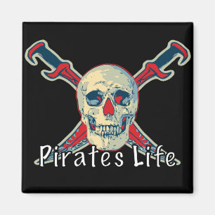 Pirates Life - 2 Inch Square Magnet Magnet