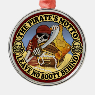 Pirate's Motto Metal Tree Decoration