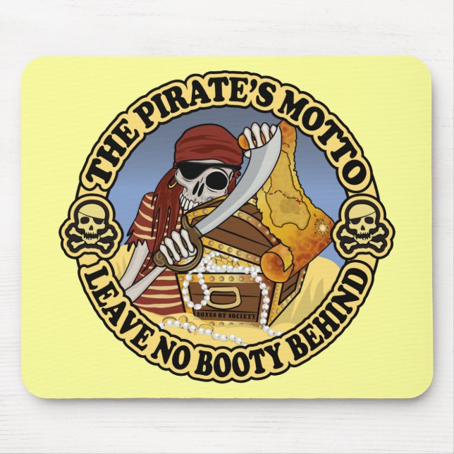 Pirate's Motto Mouse Mat (Front)