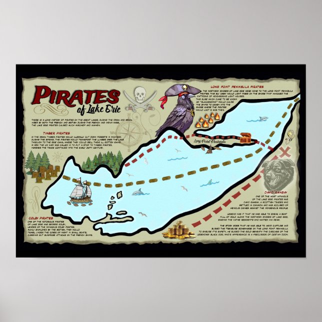 Pirates of Lake Erie Poster Official ELE Merch (Front)