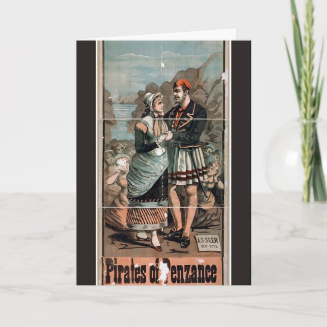 Pirates of Penzance Vintage Theater Card (Front)