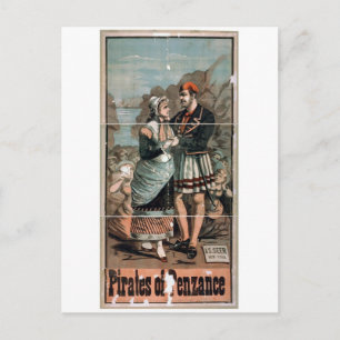 Pirates of Penzance Vintage Theatre Postcard