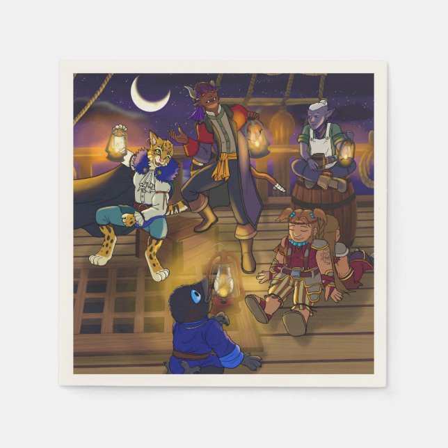 Pirates of the Freedom Cut napkin (Front)