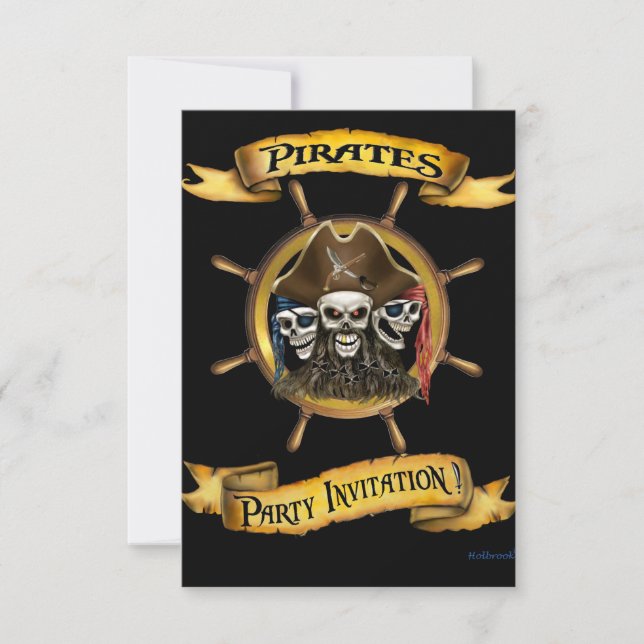 Pirates Party Invitation (Front)
