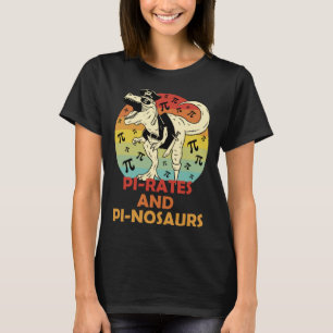 PIrates PInosaurs Math 3 14 Number Mathlete Genius T-Shirt