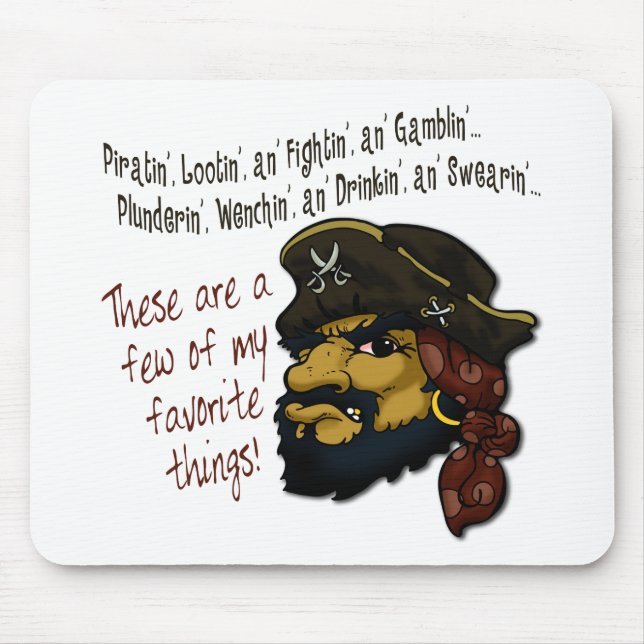 Pirates Rock! Mouse Mat (Front)