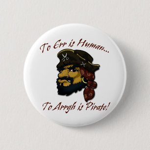 Pirates RULE! 6 Cm Round Badge