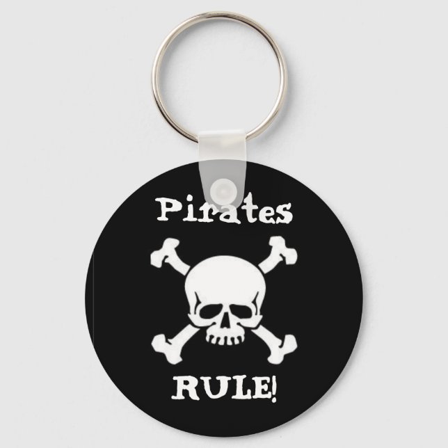 Pirates Rule! Key Ring (Front)