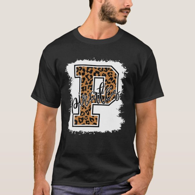 Pirates School Sports Fan Team Spirit Mascot Gift T-Shirt (Front)