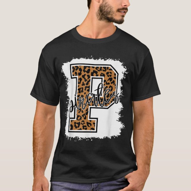 Pirates School Sports Fan Team Spirit T-Shirt (Front)