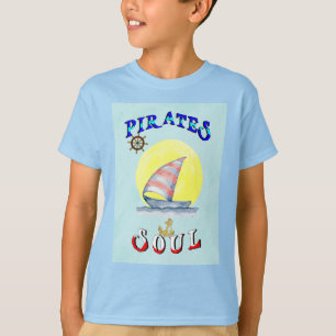 Pirates Soul Sailboat Nautical Sailing T-Shirt