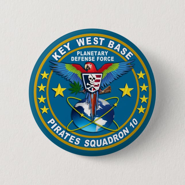 Pirates Squadron 6 Cm Round Badge (Front)