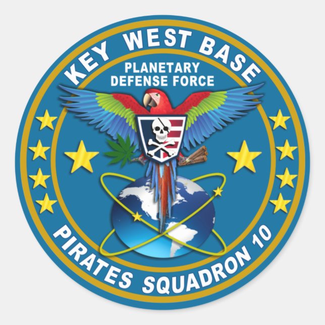 Pirates Squadron Stickers (Front)