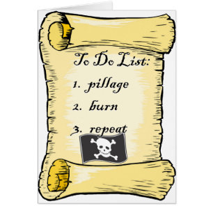 Pirate's To Do List