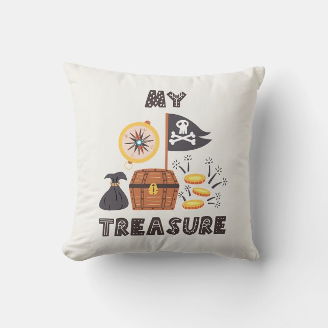 Pirate's Treasure Chest Cushion (Front)