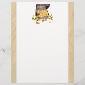 Pirate's Treasure Chest on Crinkle Paper