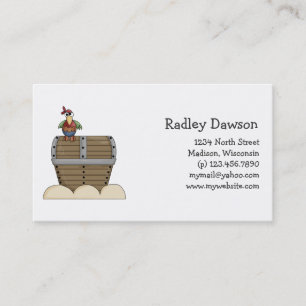 Pirates · Treasure Chest & Parrot Business Card