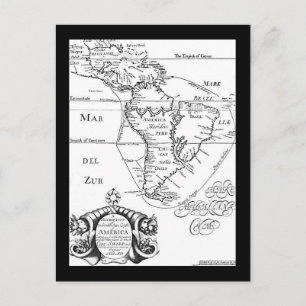 Pirates Treasure Map Postcard