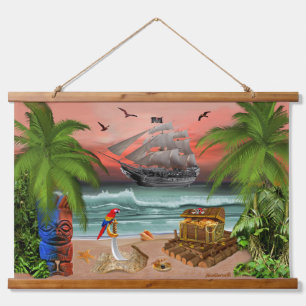 Pirates' Treasure Quest Hanging Tapestry