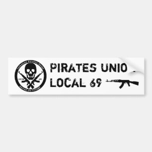 Pirates Union - Local 69 Bumper Sticker