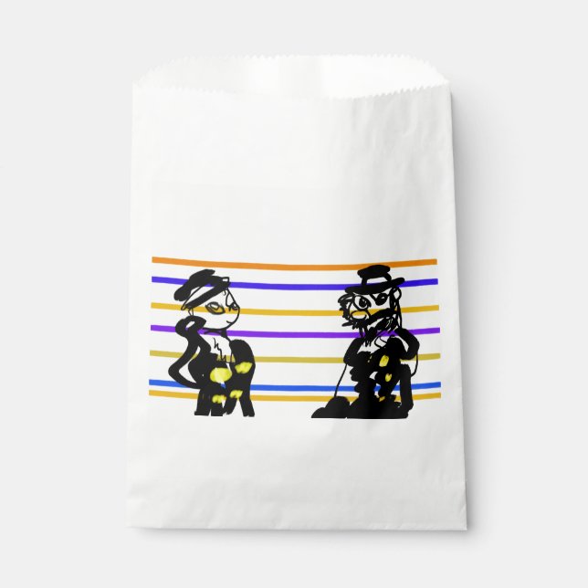 Pirates wedding  favour bags (Front)