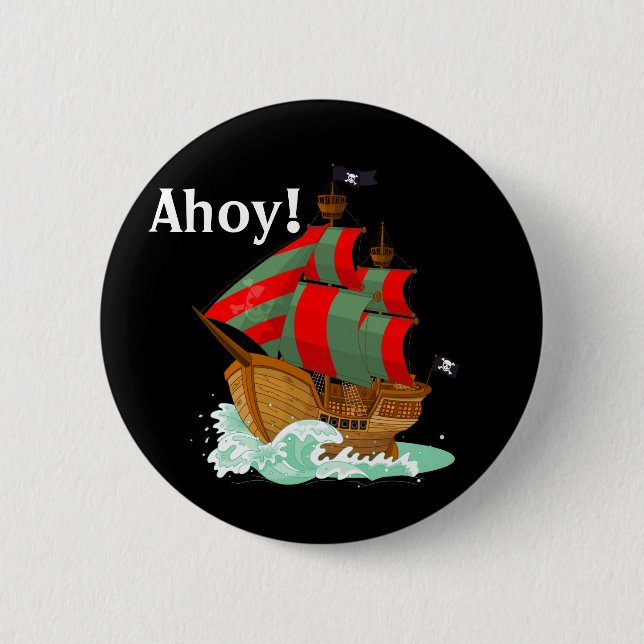  Pirates Welcome  6 Cm Round Badge (Front)