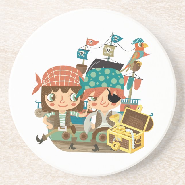 Pirates With Treasure Coaster (Front)