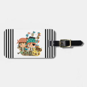 Pirates With Treasure Luggage Tag