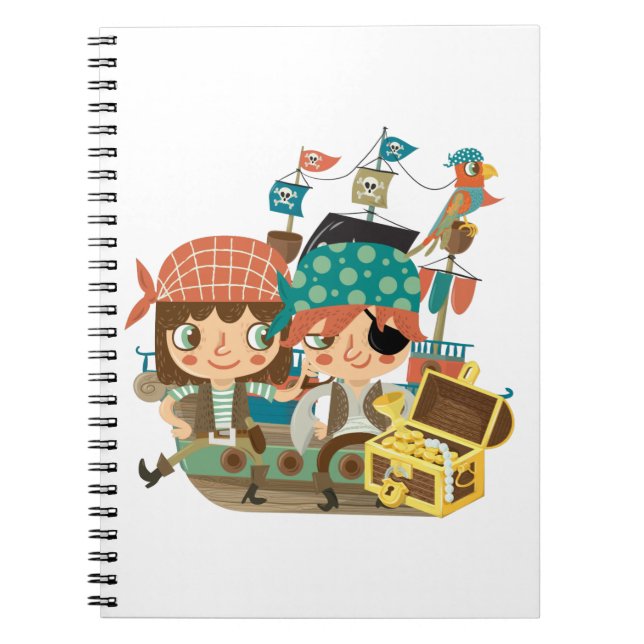Pirates With Treasure Notebook (Front)