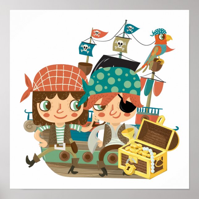 Pirates With Treasure Poster (Front)