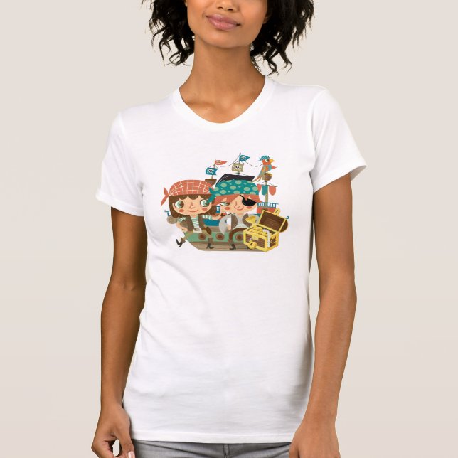 Pirates With Treasure T-Shirt (Front)