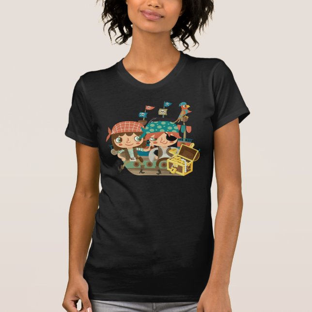 Pirates With Treasure T-Shirt (Front)
