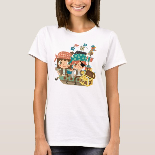 Pirates With Treasure T-Shirt (Front)