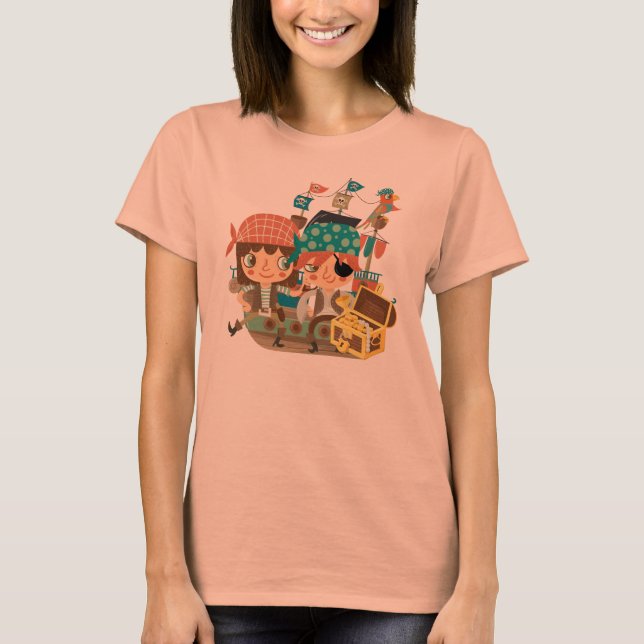 Pirates With Treasure T-Shirt (Front)