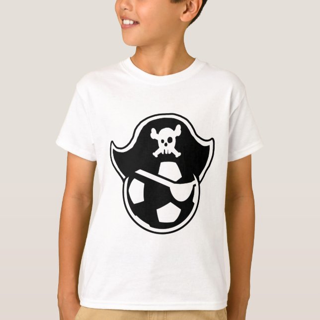 Pirates Youth Soccer Team or Club Logo T-Shirt (Front)
