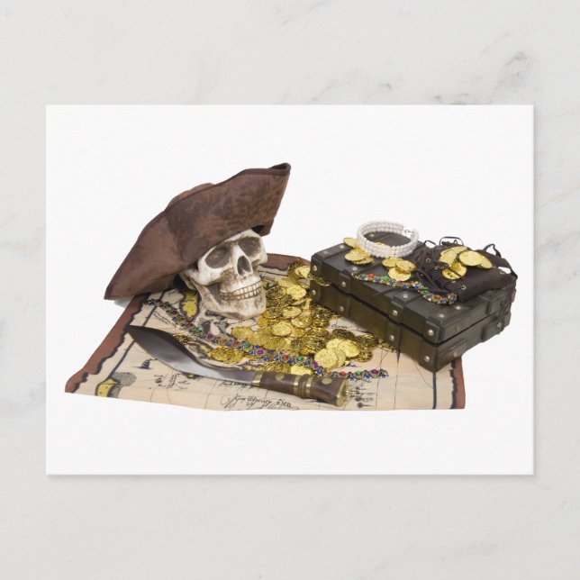PirateSkullBooty092009 Postcard (Front)