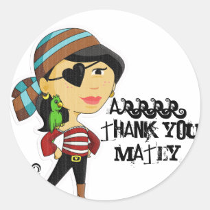 PiraTess Thank You Sticker