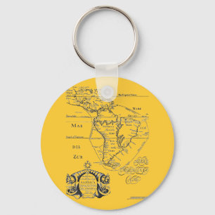 PirateTreasure Map Key Ring